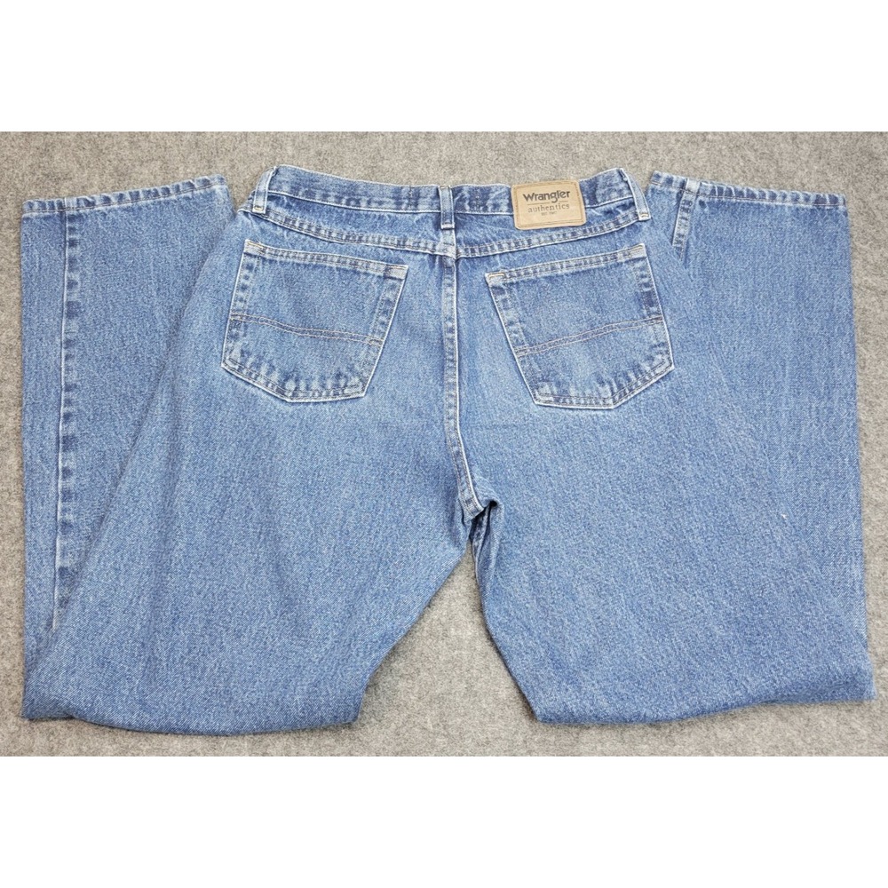 Wrangler Jeans Mens 33x32 Blue Americana Cowboy Western Ranch Hands Country